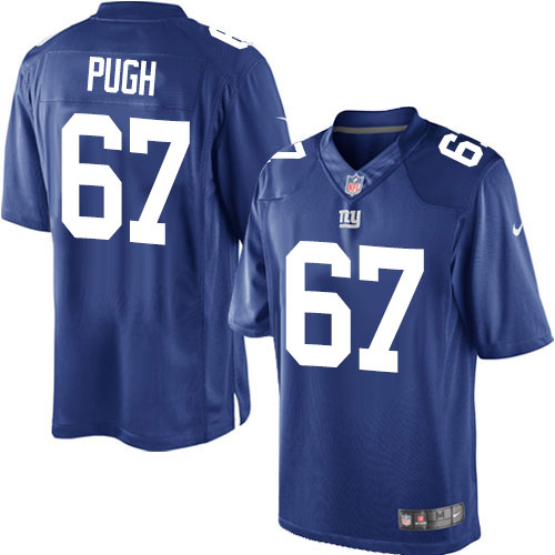 Youth Elite Justin Pugh Nike Jersey Royal Blue Home - #67 NFL New York Giants